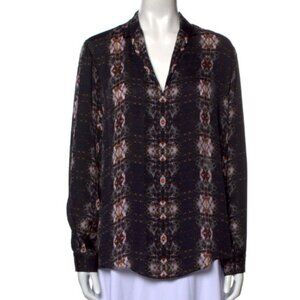 Theyskens' Theory Silk Floral Top